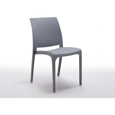 Bica Volga Polipropileno Gris - Silla - Diseño Moderno - Hecho en Italia Bica Volga Polipropileno Gris - Silla - Diseño Moderno - Hecho en Italia