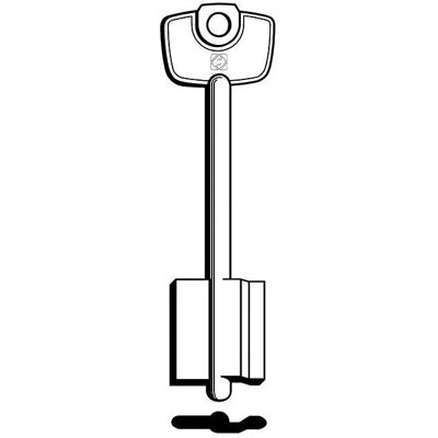 SILCA - 5C4 - ottone nickelato - Chiave SILCA - 5C4 - ottone nickelato - Chiave