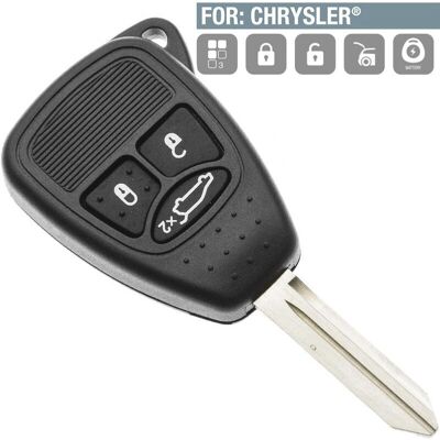 SILCA - Custodia chiave per Chrysler CY24RS8 - 3 pulsanti SILCA - Custodia chiave per Chrysler CY24RS8 - 3 pulsanti