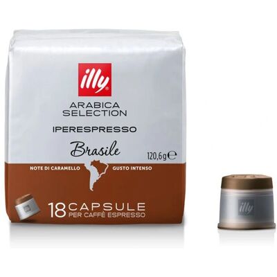 illy Iperespresso Výběr Arabica Brazílie Espresso Caps - 18 Port illy Iperespresso Výběr Arabica Brazílie Espresso Caps - 18 Port