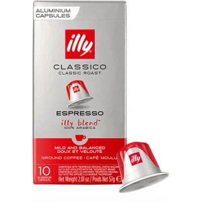 Illy Classico Espresso Koffie - Middelgouden branding - 10 stuks Illy Classico Espresso Koffie - Middelgouden branding - 10 stuks