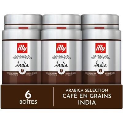 Illy - Arabica Selection India - 6x250g - Café - Publicité Illy - Arabica Selection India - 6x250g - Café - Publicité