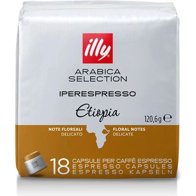 Illy Etiopská Arabica kávové kapsle - Espresso, 18 ks Illy Etiopská Arabica kávové kapsle - Espresso, 18 ks