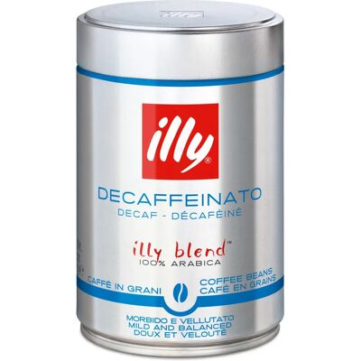 Dekofeinované kávové zrna Illy - Arabica, italský klasický, 250g Dekofeinované kávové zrna Illy - Arabica, italský klasický, 250g