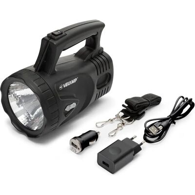 Velamp Icaro Lampe Torche LED Rechargeable - 170 Lumens - Camping, Pêche - Publicité Velamp Icaro Lampe Torche LED Rechargeable - 170 Lumens - Camping, Pêche - Publicité