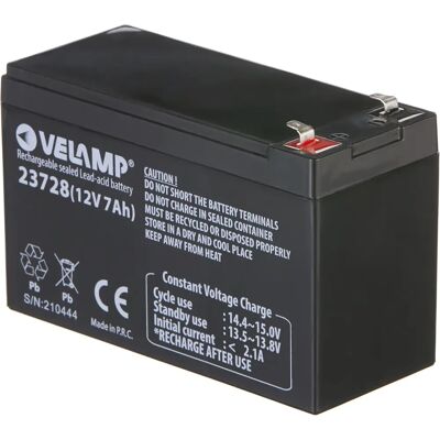 VELAMP Batterie plomb 12V 7Ah - UPS, Surveillance - Publicité VELAMP Batterie plomb 12V 7Ah - UPS, Surveillance - Publicité