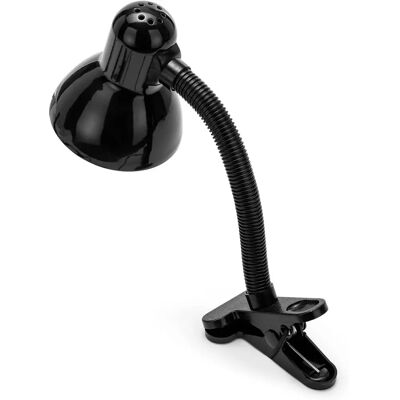 VELAMP Charleston - Lampe de table noire avec clip - Lampe de bureau VELAMP Charleston - Lampe de table noire avec clip - Lampe de bureau