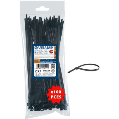 VELAMP Presilhas de nylon - 3,6x200mm - 100 unid VELAMP Presilhas de nylon - 3,6x200mm - 100 unid