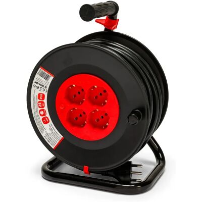 Velamp Reel-It-25 Przedłużacz z 4 Gniazdami Velamp Reel-It-25 Przedłużacz z 4 Gniazdami