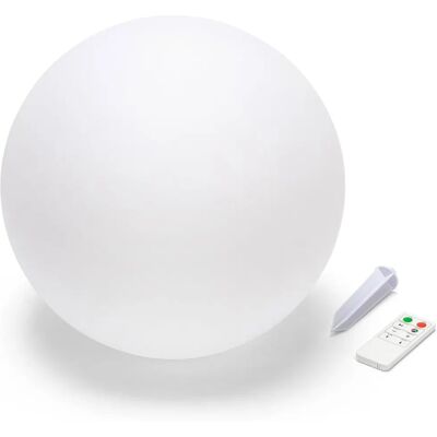 Sphère lumineuse LED solaire Velamp - 7 couleurs, 3000K, sans fil - Publicité Sphère lumineuse LED solaire Velamp - 7 couleurs, 3000K, sans fil - Publicité