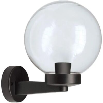 Velamp SPH206P Wandleuchte mit Kugel - Außen, 200mm, E27, Transparent Velamp SPH206P Wandleuchte mit Kugel - Außen, 200mm, E27, Transparent
