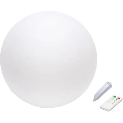 Sphère lumineuse LED solaire Velamp - Sans fil, 7 couleurs, 25cm, IP66 Sphère lumineuse LED solaire Velamp - Sans fil, 7 couleurs, 25cm, IP66