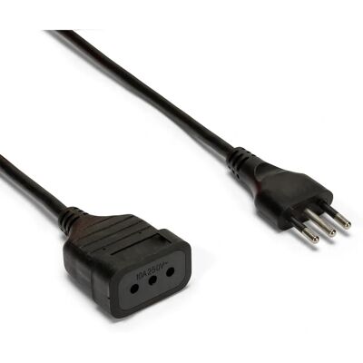 VELAMP Verlengkabel 3m Zwart Kinderslot 3G0,75mm² VELAMP Verlengkabel 3m Zwart Kinderslot 3G0,75mm²