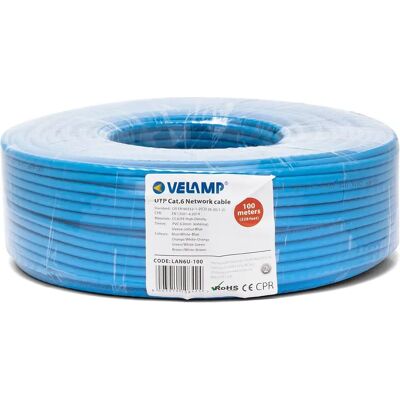 Velamp Cat6 UTP Ethernet Kabel 100m Wit Velamp Cat6 UTP Ethernet Kabel 100m Wit