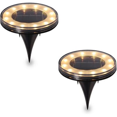 Velamp Solární maják - Sada 2 Zemišťovacích Solárních Lamp - Venkovní LED Světla - IP44 Velamp Solární maják - Sada 2 Zemišťovacích Solárních Lamp - Venkovní LED Světla - IP44