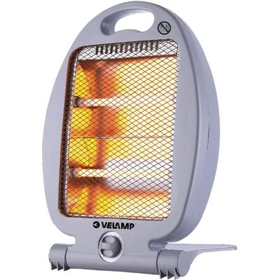 Velamp Quarz Elektrischer Heizofen - Infrarot 800W, Grau - Platzsparend Velamp Quarz Elektrischer Heizofen - Infrarot 800W, Grau - Platzsparend