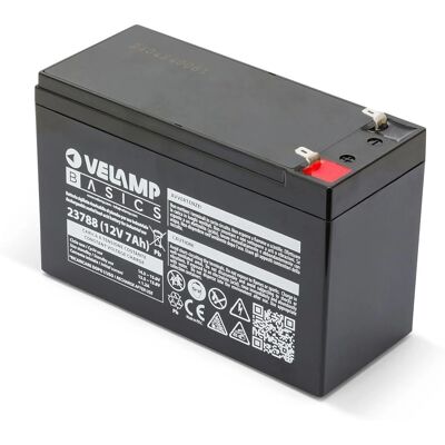 Velamp Basics Batterie au plomb 12V 7Ah - Systèmes de secours Velamp Basics Batterie au plomb 12V 7Ah - Systèmes de secours