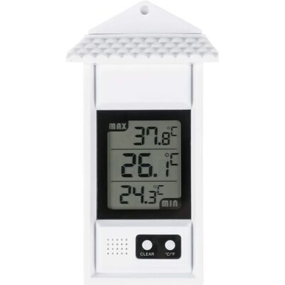 Velamp Thermometer - Digitaal Binnen/Buiten - Wit Velamp Thermometer - Digitaal Binnen/Buiten - Wit