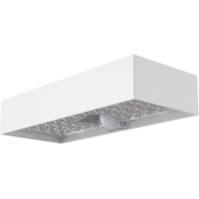 Lámpara solar LED de pared Velamp - Sensor de movimiento - Blanco Lámpara solar LED de pared Velamp - Sensor de movimiento - Blanco