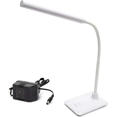 Velamp Slim: Stůl Lampa LED 6W Bílá Dotykový Spínač Velamp Slim: Stůl Lampa LED 6W Bílá Dotykový Spínač