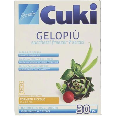 Cuki Gelopiù 30 Sacchetti Freezer Piccolo 18x28cm - Sacchetti Freezer Cuki Gelopiù 30 Sacchetti Freezer Piccolo 18x28cm - Sacchetti Freezer