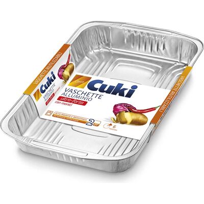CUKI - Alluminio con Manici 2 Pezzi - Rettangolare - Baking tray CUKI - Alluminio con Manici 2 Pezzi - Rettangolare - Baking tray