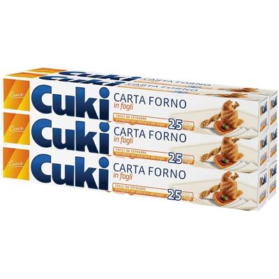 CUKI Bakpapper - Flerfärgad, 25 Ark, Paket av 6 CUKI Bakpapper - Flerfärgad, 25 Ark, Paket av 6