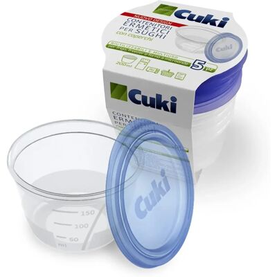 CUKI Transparent Matbehållare 0,20 l - 5 st CUKI Transparent Matbehållare 0,20 l - 5 st