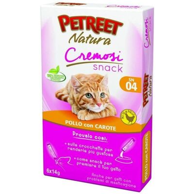 Snack Cremoso Pollo Carote Petreet - Snack per Gatti Snack Cremoso Pollo Carote Petreet - Snack per Gatti