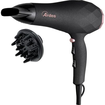 Ardes Merk Stylo Haardroger - 2200 W, Zwart, Diffuser Ardes Merk Stylo Haardroger - 2200 W, Zwart, Diffuser