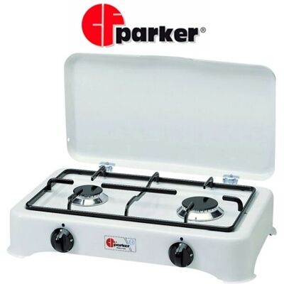 Parker - 5326CGP - 2 fuochi - 48x29x12 cm - Piano cottura a gas Parker - 5326CGP - 2 fuochi - 48x29x12 cm - Piano cottura a gas