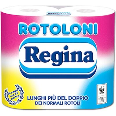Regina 8004260003407 Carta Igienica - Lunga, 61m, Confezione da 4 Regina 8004260003407 Carta Igienica - Lunga, 61m, Confezione da 4