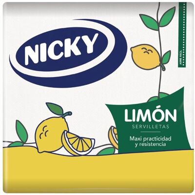 Tovaglioli Nicky Limone - 33x33, 2 Strati, Unisex - 65 Pezzi Tovaglioli Nicky Limone - 33x33, 2 Strati, Unisex - 65 Pezzi
