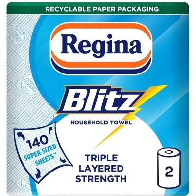 Regina Blitz Household Towels - Blue 3-Ply 70 Sheets - Household Towels Regina Blitz Household Towels - Blue 3-Ply 70 Sheets - Household Towels
