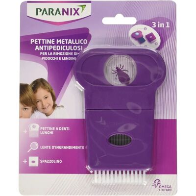 Pettine Paranix Metalllico 3-in-1 Antipediculosi - Trattamento pidocchi Pettine Paranix Metalllico 3-in-1 Antipediculosi - Trattamento pidocchi