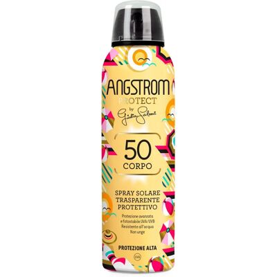 Spray solare trasparente SPF 50+ Angstrom - Resistente all'acqua - 150ml Spray solare trasparente SPF 50+ Angstrom - Resistente all'acqua - 150ml