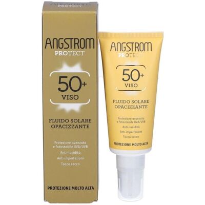 Angstrom Protect SPF50+ Fluido Solare Viso - Idratante, Opacizzante, Pelle sensibile Angstrom Protect SPF50+ Fluido Solare Viso - Idratante, Opacizzante, Pelle sensibile