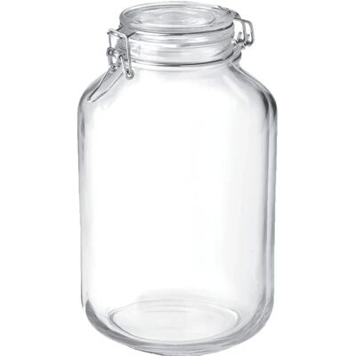 Bormioli Rocco Fido Opslagpot - 4L Luchtdicht Glazen Container Bormioli Rocco Fido Opslagpot - 4L Luchtdicht Glazen Container