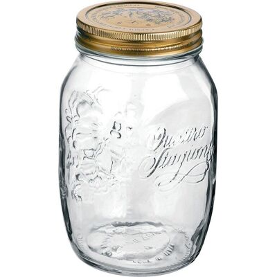 Bormioli Rocco Quattro Stagioni 1L Glazen Pot - Voedselopslag Bormioli Rocco Quattro Stagioni 1L Glazen Pot - Voedselopslag