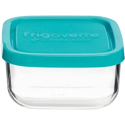 Frigoverre Quadra 10x10cm Ermetico Blu - Contenitore alimentare Frigoverre Quadra 10x10cm Ermetico Blu - Contenitore alimentare