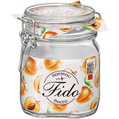 Bormioli Rocco Fido Transparentes Glasbehälter - 75cl, 6 Stück Bormioli Rocco Fido Transparentes Glasbehälter - 75cl, 6 Stück