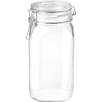 Bormioli Rocco Fido Quadratisches Glas - Luftdichter Lebensmittelbehälter Bormioli Rocco Fido Quadratisches Glas - Luftdichter Lebensmittelbehälter