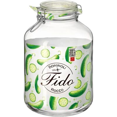 Bormioli Rocco Fido Ruokasäilytyspakkaus - 6 Purkkia, 5L, Ilmatiivis Bormioli Rocco Fido Ruokasäilytyspakkaus - 6 Purkkia, 5L, Ilmatiivis