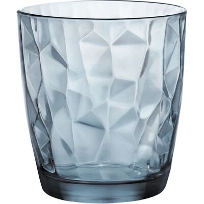 Verre Bormioli Rocco Diamond Bleu 300ml - Verre - Publicité Verre Bormioli Rocco Diamond Bleu 300ml - Verre - Publicité