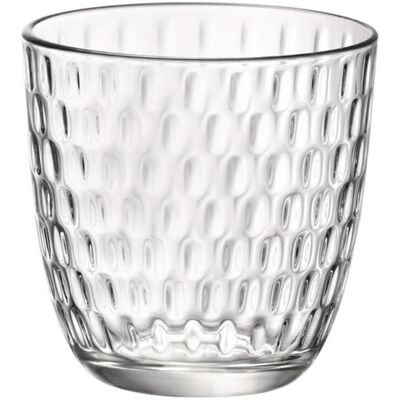Ensemble de 6 verres transparents Bormioli Rocco avec relief - Verre 290 ml Ensemble de 6 verres transparents Bormioli Rocco avec relief - Verre 290 ml