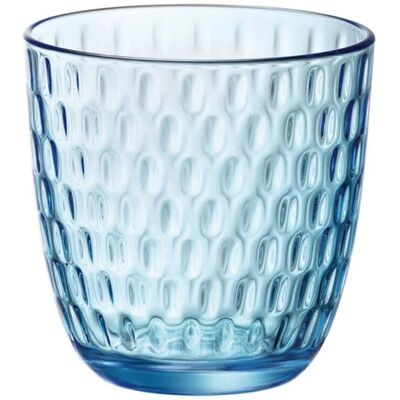 Ensemble de Verres Bormioli Rocco - Bleu Relief 290ml - 6 Pièces - Publicité Ensemble de Verres Bormioli Rocco - Bleu Relief 290ml - 6 Pièces - Publicité