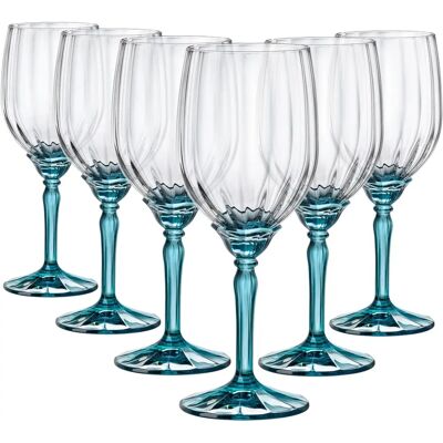Copas de vino blanco Florian de Bormioli Rocco Juego de 6 380ml Azul Copas de vino blanco Florian de Bormioli Rocco Juego de 6 380ml Azul