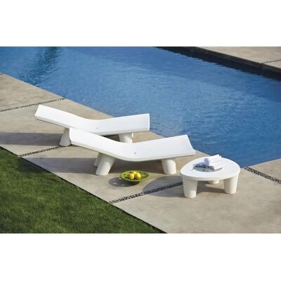 Tavolino Low Lita - Bianco - Polietilene riciclabile Tavolino Low Lita - Bianco - Polietilene riciclabile