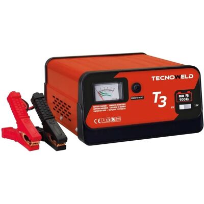 Cargador de batería Tecnoweld - Gel y plomo-ácido, 6-12V, 10-100Ah Cargador de batería Tecnoweld - Gel y plomo-ácido, 6-12V, 10-100Ah