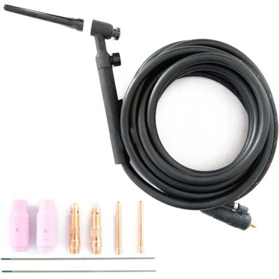 Torcia TIG AWELCO 17V - 4m, Valvola, Connettore 10/25 Torcia TIG AWELCO 17V - 4m, Valvola, Connettore 10/25